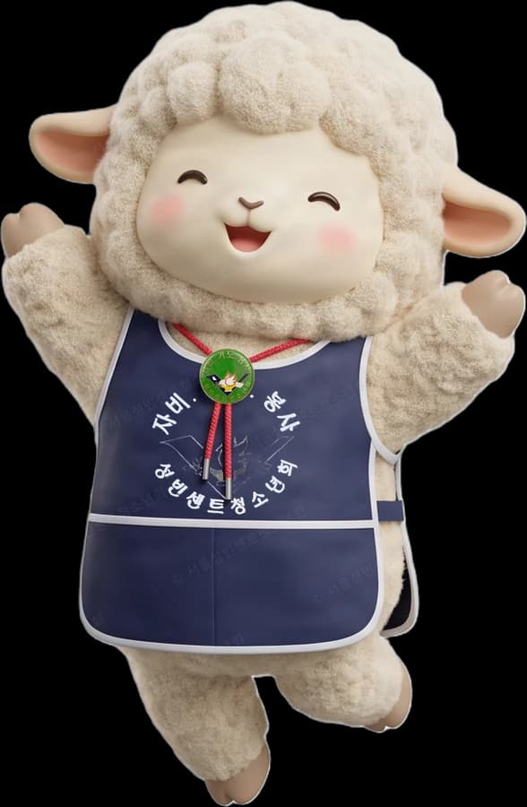 폴짝 뛰는 마스코트 서빈이