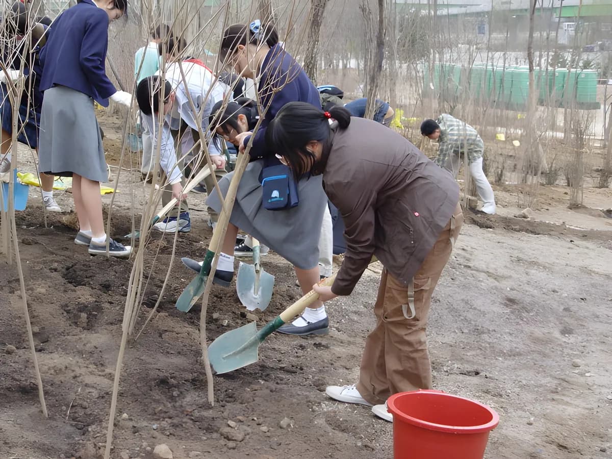 2004년 서울숲 나무심기